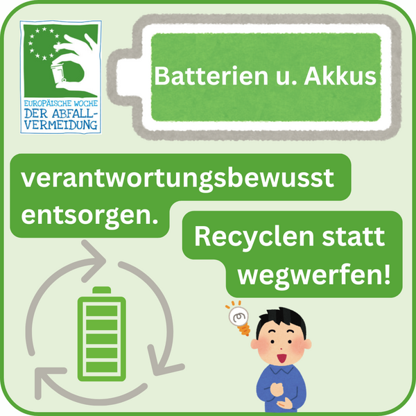 Bild vergrößern: Batterien u. Akkus